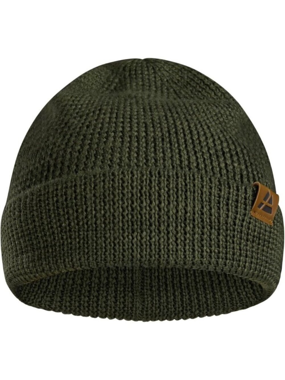 Men's Green Merino Wool Fitted Stretch Beanie Stretchy Fisherman Beanie Cap